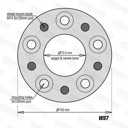Bulldog 30mm Wheel Spacers for Range Rover L322 and Range Rover Sport - Picture 3 of 9