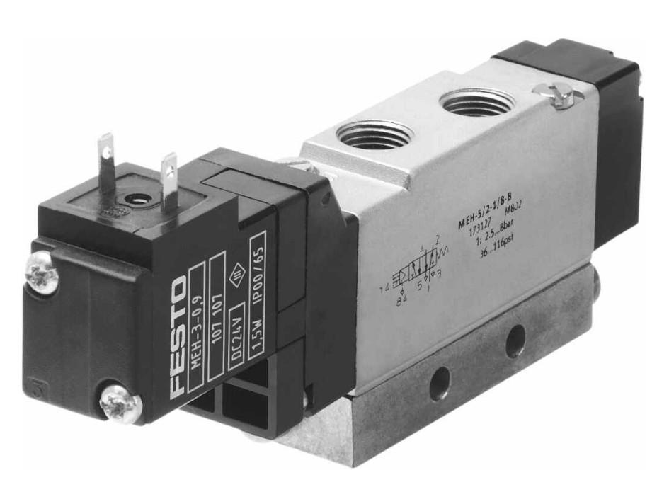 FESTO MEH-5/2-1/8-S-B 173130 Air Solenoid Valve New #US