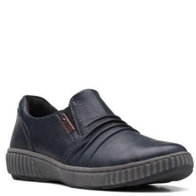 Women's Clarks Magnolia Faye Black Leather Many Sizes New In Box Save Big
