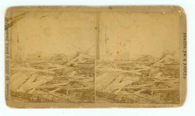 B3884 Grimshaw Silk Mill Destroyed By Cyclone, 1889, Reading, Pa