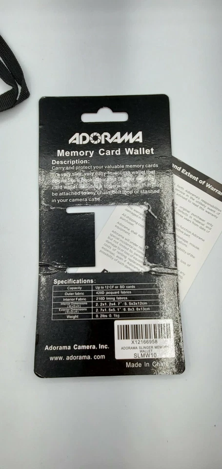 NEW Adorama Slinger Digital Memory Card Wallet - Holds 12 Cards #SLMW10 - Image 3 of 4