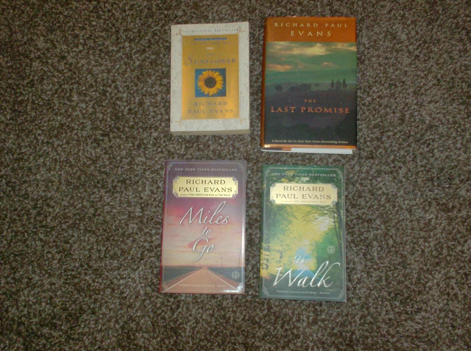 Lot 4 Richard Paul Evans books Miles to Go The Last Promise The