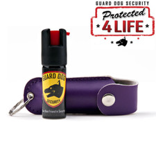 Guard Dog Security Pepper Spray with Case, Purple 1/2 Oz. Size Free Shipping.