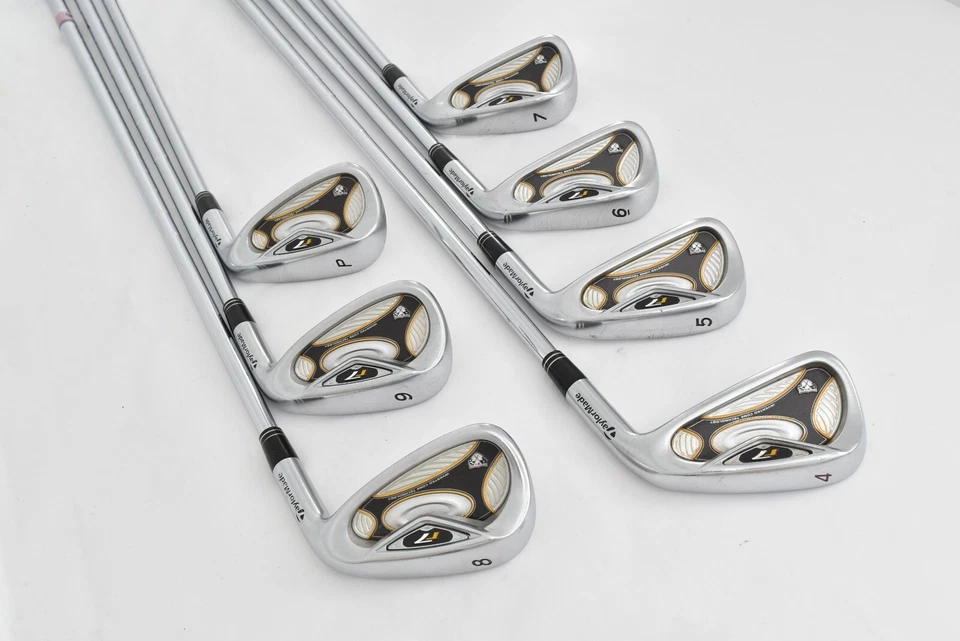 7pcs TaylorMade r7 TP Iron Set 4-5-6-7-8-9-P PW NS 950 Stiff RH Golf Clubs Irons - Image 3 of 4