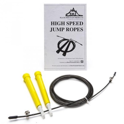 Black Mountain Products Speed Rope Yellow Speed Jump Rope Cable- Yellow