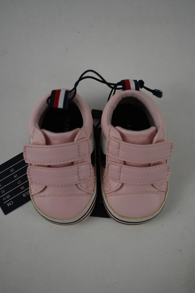 Tommy Hilfiger Toddlers Babies Signature Stripe Pink Sneaker Size 1 - Image 3 of 3