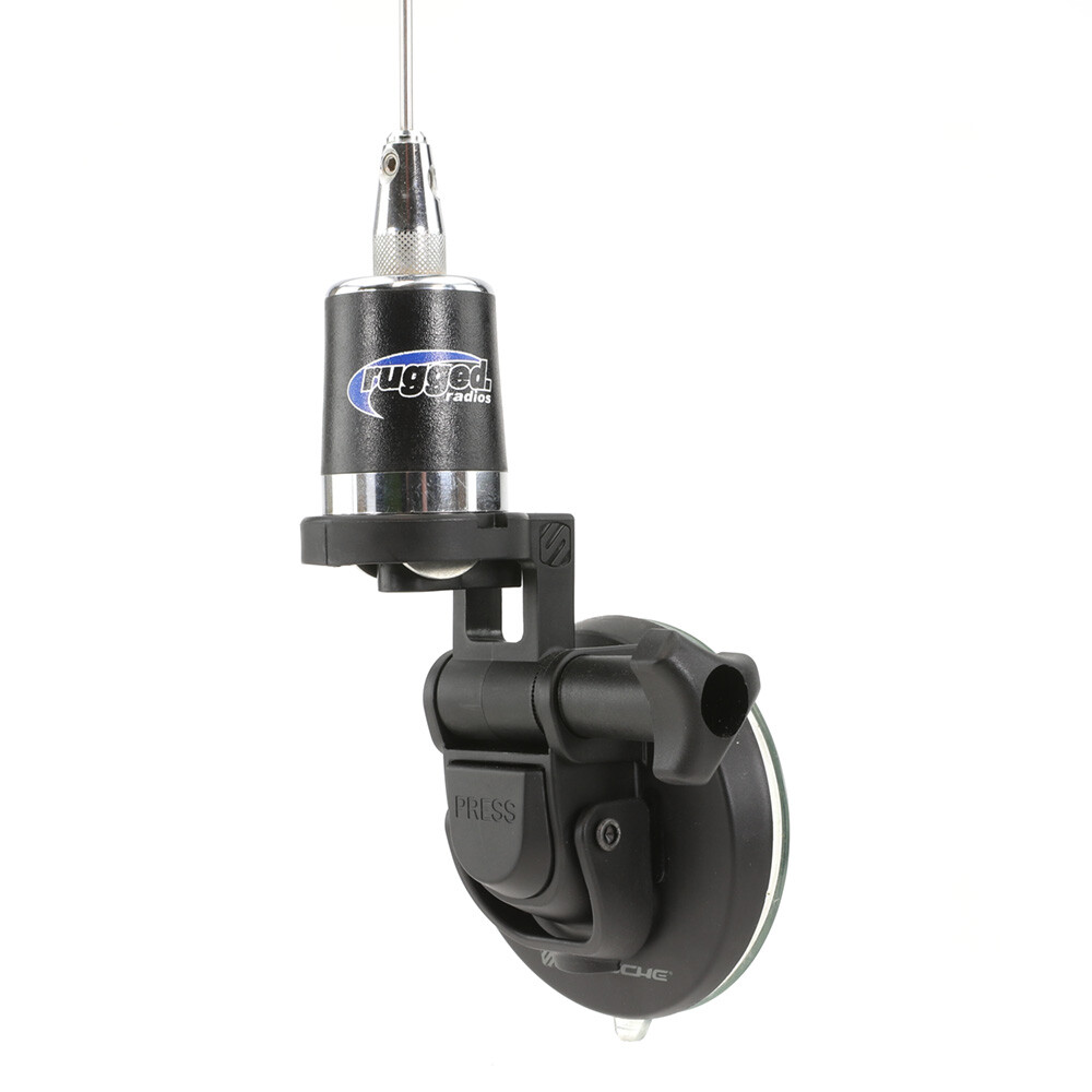 Rugged Radios NMOSC Scosche Suction Cup Antenna Mount with Swivel Base