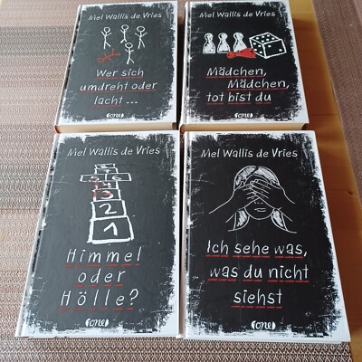 Mel Wallis de Vries, Jugendkrimi Bücher ab 14 Jahre, 4 Bände, neu