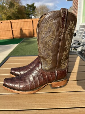 Lucchese Cowboy Boots H Series 11 EE Bias Alligator Custom  display picture 1