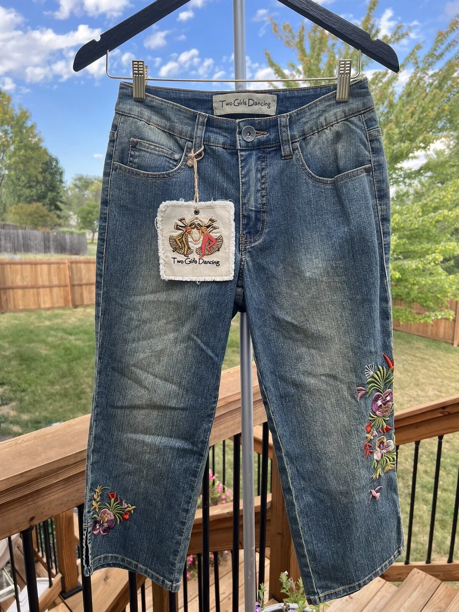 Cute jean cheap capris