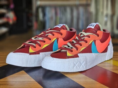 ** BRAND NEW Size 12 - Nike Blazer Low x KAWS x sacai Team Red 2021 - DM7901-600