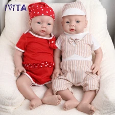 IVITA 20" Lovely Boy|Girl Doll Lifelike Floppy Silicone Reborn Baby Cute Doll