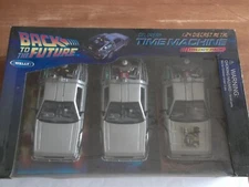 Welly 22400-3G - Back to the Future Trilogy Pack De Lorean- 1/24 Scale