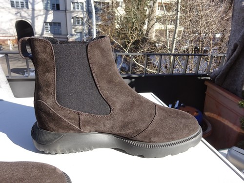 Scarpe da donna Hogan by TOD'S TODS stivali Chelsea pelle marrone Italia taglia 38 (UK5) nuove - Foto 4 di 17