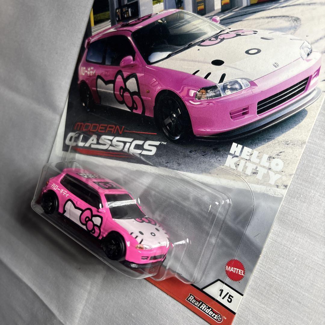 Hot Wheels Modern classics HONDA CIVIC EG Hello Kitty model pink