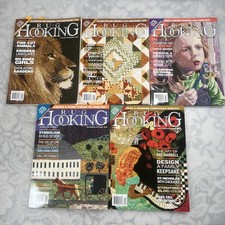 Lot of 5 Rug Hooking Magazines 2009 Full Year Jan-Dec Most With Inserts