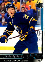 Rasmus Dahlin Young Guns Upper Deck 2018-19  Rookie Card   R16. rookie card picture