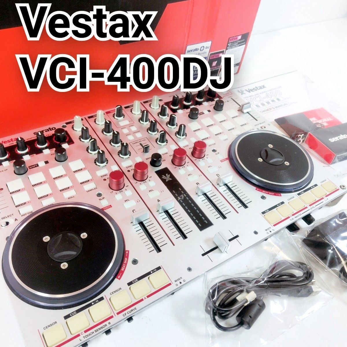 VESTAX VCI-400DJ 4-Channel Pro DJ Controller Working Tested Japan