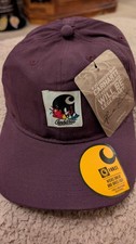 Image of Carhartt WIP Canvas Cap Dark Purple Brand New With Tags
