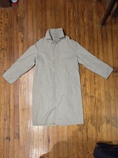 L.L.Bean Mens M Regular Beige Trench Coat But...