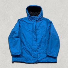 L.L.Bean Rain Jacket Womens XL Western Outdoor Hiking Coat, Blue