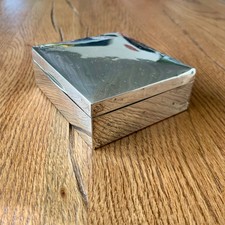 Scatola in argento - Birmingham 1922 - sterling 925 massiccio - H.C.D