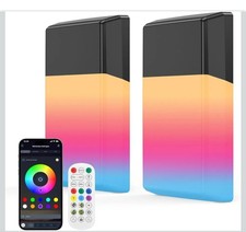 RGB LED Wall Lights Smart App Remote Control Color Changing Indoor/Outdoor