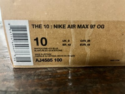 Size 10 - Off-White x Nike Air Max 97 OG The Ten