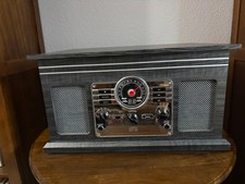 Victrola The Quincy 6-in-1 Bluetooth Record Player Multimedia Center VTA-200B