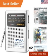 Compact Battery Powered Radio with NOAA Support for Emergencies  Outdoors