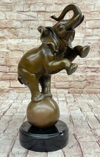 Large Art Deco Wildlife elephant by Bugatti Bronze Hot Cast Sculpture Figure