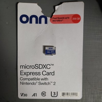 Onn 256GB Micro SD Express Card for Nintendo Switch 2 **NEW | eBay