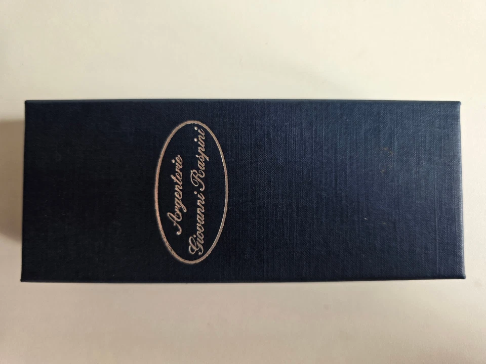 Elegante segnalibro in argento 800 anni 80 punzomato in scatola regalo originale - Immagine 4 di 4