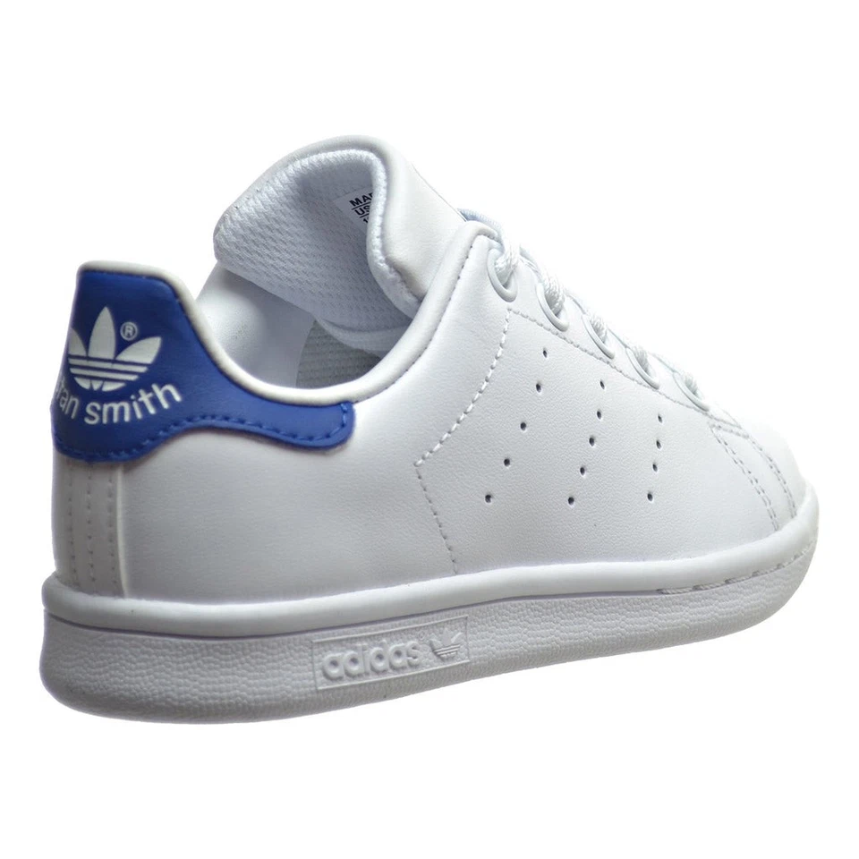 Adidas Stan Smith C Niños Pequeños Zapatos Talla 1.0 Blanco Azul - BB0694 Foto 3 de 4