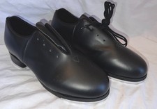 Bloch Mega Shoes Womens Size 7 Black Leather Tap Dance Sneakers Non Slip