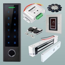 HOMSECUR IP66 APP WIFI Fingerprint Access Control Set Waterproof 280KG Mag Lock