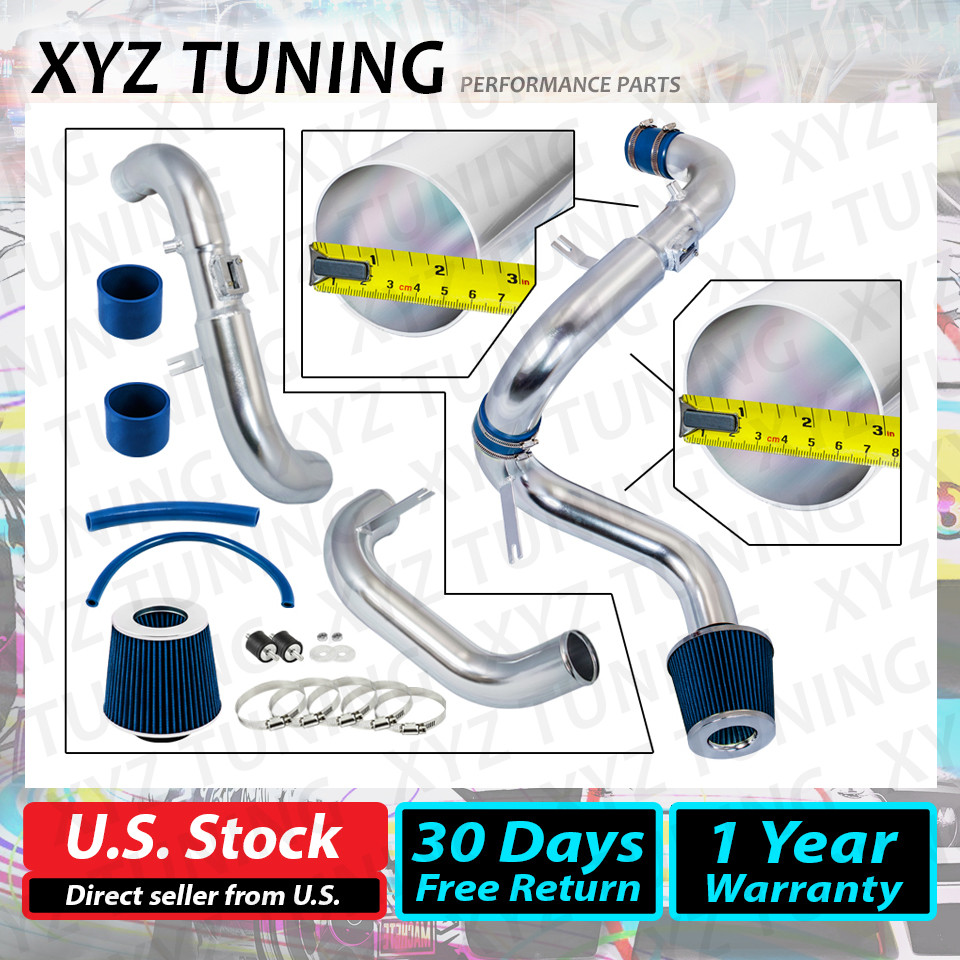 3" BLUE JDM Cold Air Intake Induction Kit + Filter For 06-11 Civic 1.8L L4