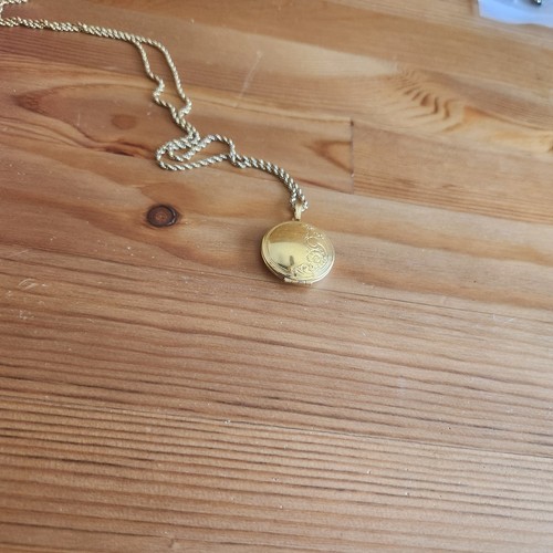 Vtg Napier Goldtone 28 in Rope Chain With Locket - Picture 2 of 7