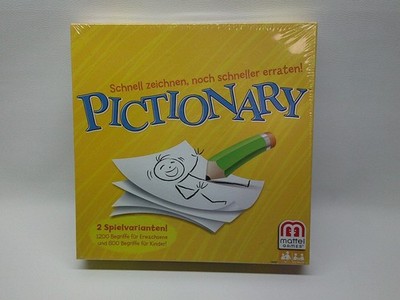 MATTEL GAMES - PICTIONARY - SCHNELL ZEICHNEN, NOCH SCHNELLER ERRATEN! - NEU