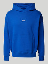 HUGO BOSS Mens Blue Nazardo Cotton Hoodie Size Small BNWT