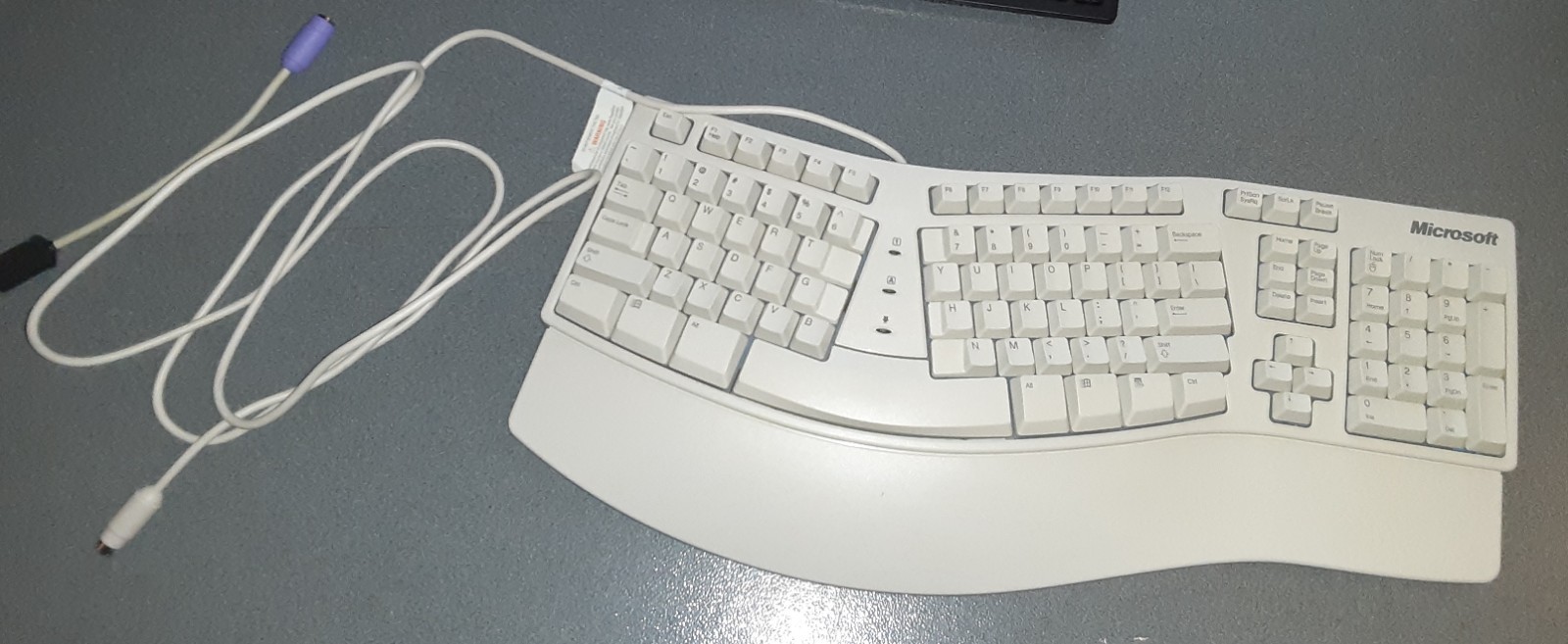 Microsoft Keyboard Natural Elite - White - Used - Tested - Works fine