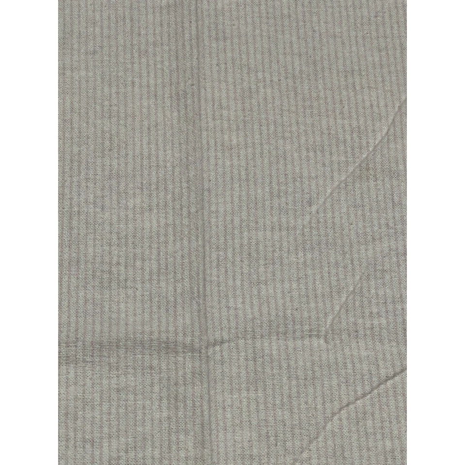 Manta de franela de recepción de algodón suave a rayas blancas para bebé Foto 3 de 4