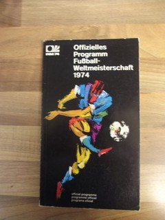 1974 World Cup tournament programme in West Germany