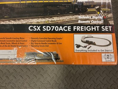 MTH RailKing 30-4213-1 SD70ACE CSX Diesel O Gauge Train Set | eBay