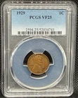 1929 Lincoln Wheat Cent - PCGS Graded VF25