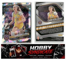 2025 Prizm Panini Prizm WNBA #87 Cameron Brink Cracked Ice Prizms