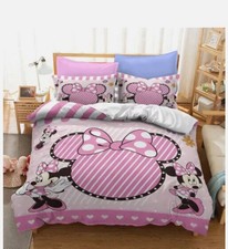 Adorable Minnie Mouse Valentine's Day Gift For Her Minnie 3D Quilt Bedding Set