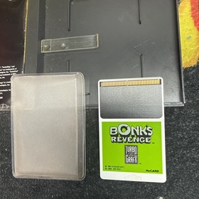 Bonk's Revenge TurboGrafx 16 w/ Manual, Case Sleeve, & Cover Art - Tested