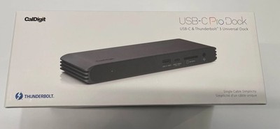 CalDigit USB Pro Thunderbolt Dock  USBCPRODOCK-US07-SG Docking Station NEW