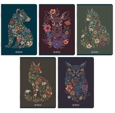 5904017462767 Zeszyt A5/80K Linia Florimals (5szt) Herlitz Herlitz